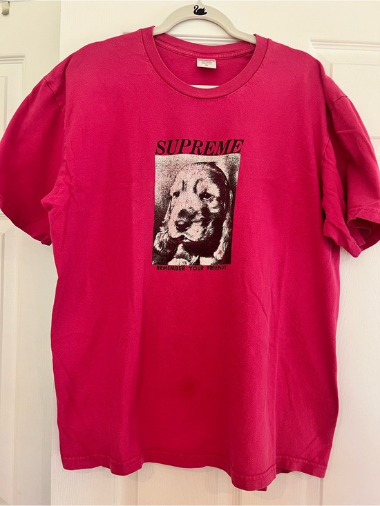 Supreme Other - Supreme Dark Pink “Remember Your Friends” Dog Tee